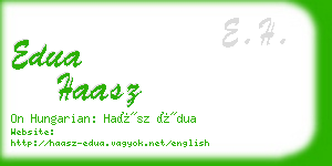edua haasz business card